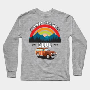 Sunset Chasers Club est. 1955 Long Sleeve T-Shirt